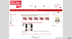 Desktop Screenshot of decadrypaper.com